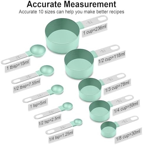 Measuring Cups and Spoons Set, 10-Piece