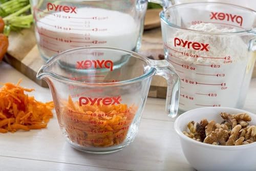 Pyrex Essentials Glass Measuring Cups Set