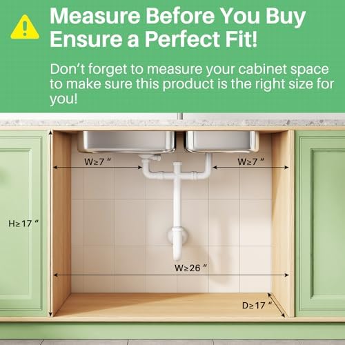 Kitstorack Under Sink Organizer, Slide out Storage Drawer Rack