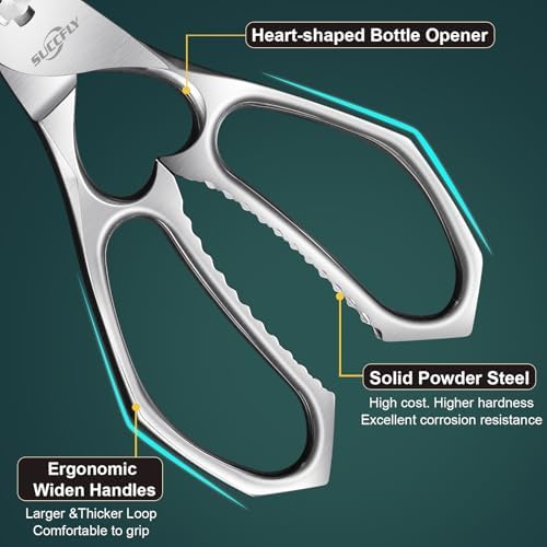 SUCCFLY Heavy Duty Kitchen Shears