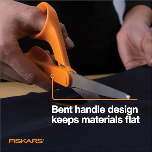 Fiskars 7" Petite Original Orange-Handled Fabric Scissors, Sewing & Crafts