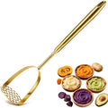 Stainless Steel Potato Masher, 14 in Length, Long Handle Design
