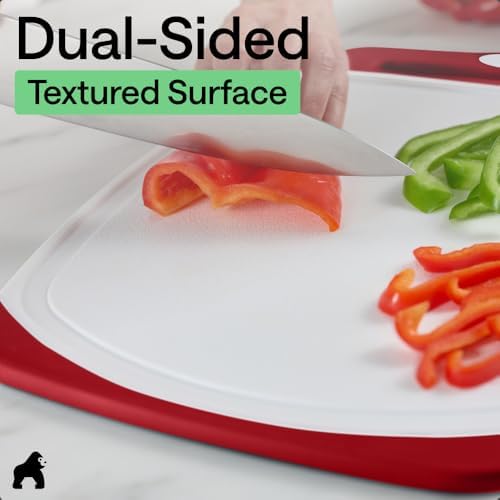 GORILLA GRIP BPA-Free Reversible Kitchen Cutting Board