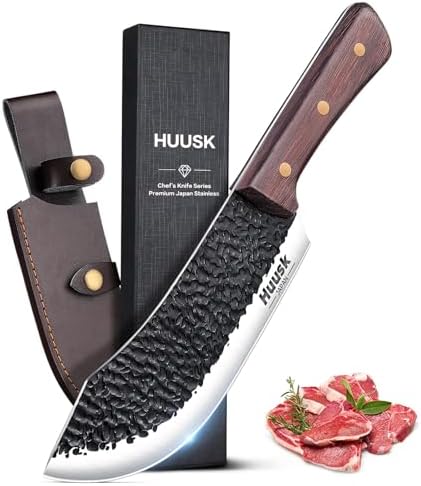Huusk Butcher Knife for Meat Cutting