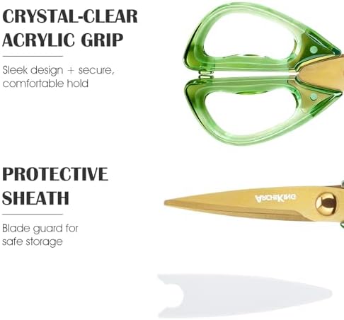 8.0inch Kitchen Shears, Sharp Stainless Steel Meat & Poultry Scissors,