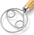 Danish Dough Whisk for Sourdough Bread – 13 Inch Bread Whisk