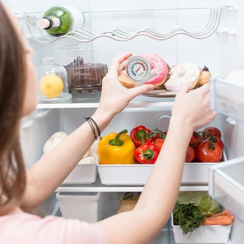 4 Pack Refrigerator FreezerThermometer, Large Dial Thermometer
