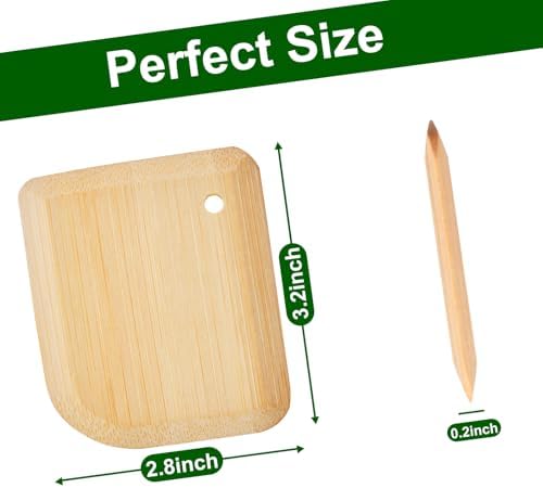 Bamboo Pan Scraper, Pot Scraper, Food Scraper, Kitchen Scraper Tools