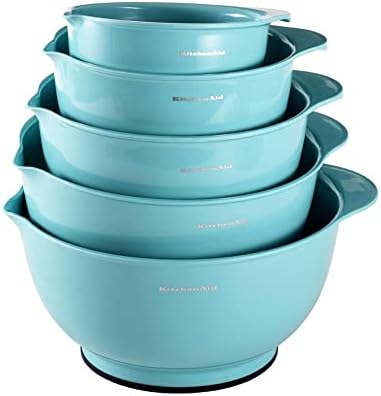 KitchenAid KE178OSAQA Classic Mixing Bowls, Aqua Sky 2