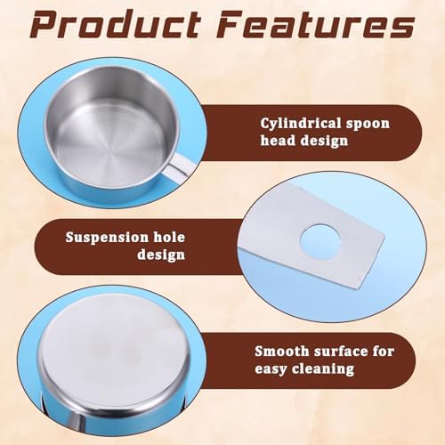 2 Pcs 1 Cup Stainless Steel Measuring Cup, Metal Measuring Cups Kitchen Gadgets