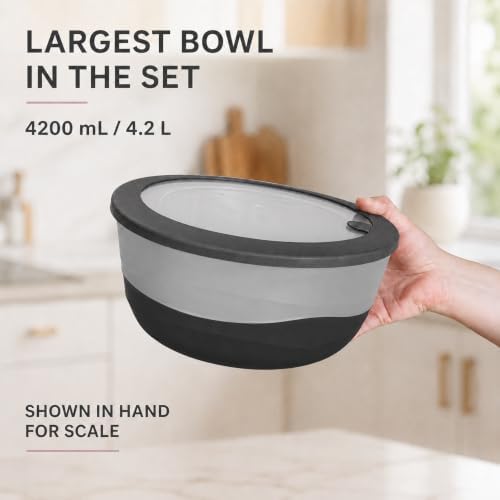 Pera Plastic Mixing Bowls with Lids