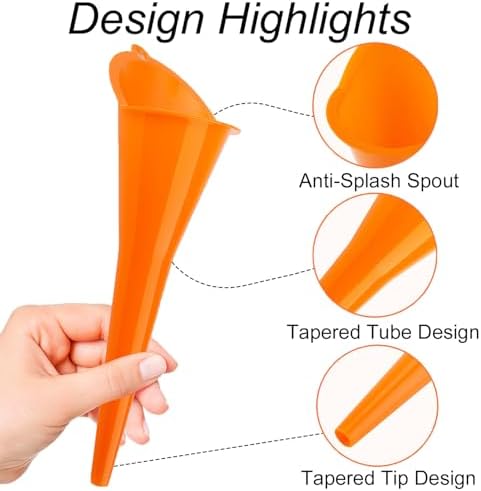 3-Pack Long-Neck Oil Funnels, Gas & Transmission Fluid
