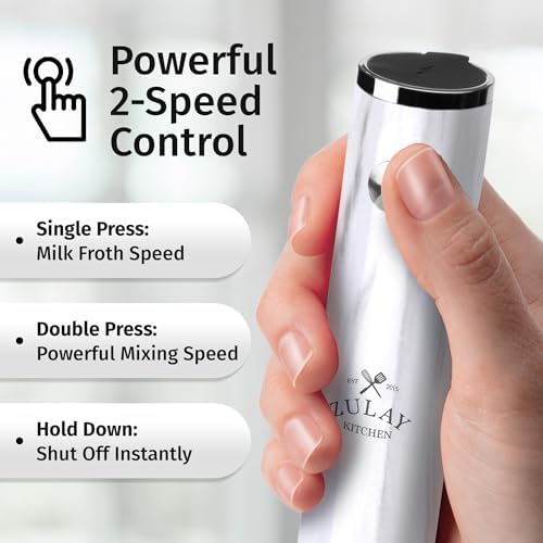 Zulay Kitchen Rechargeable Milk Frother Handheld