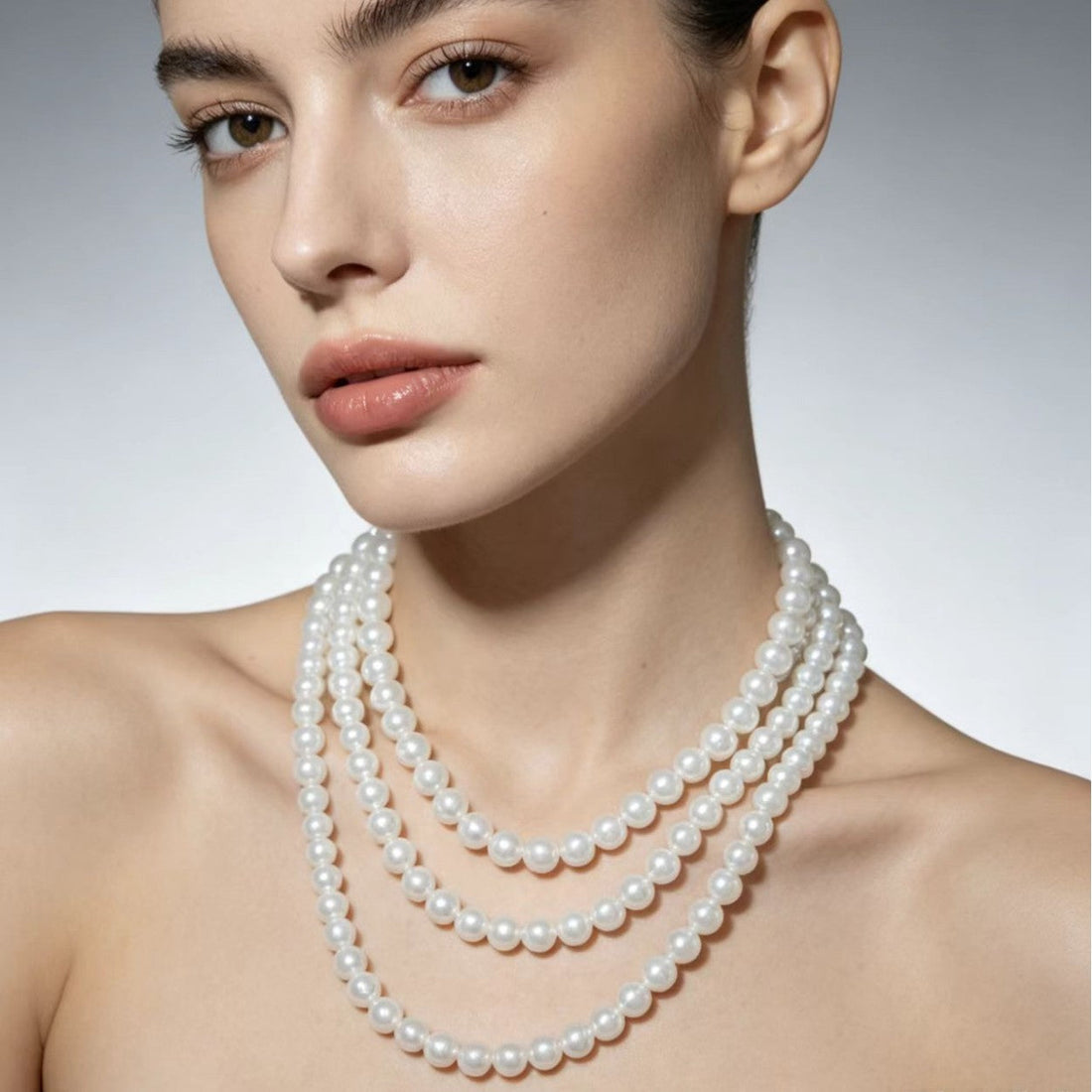 Elegant Multi-strand Pearl Necklace