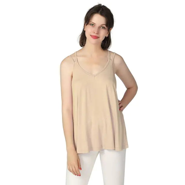 Women's Casual Sleeveless Pleated Flowy Tank Top for Summer - Image 17