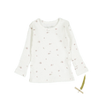 The Printed Long Sleeve Tee -  Rosebud