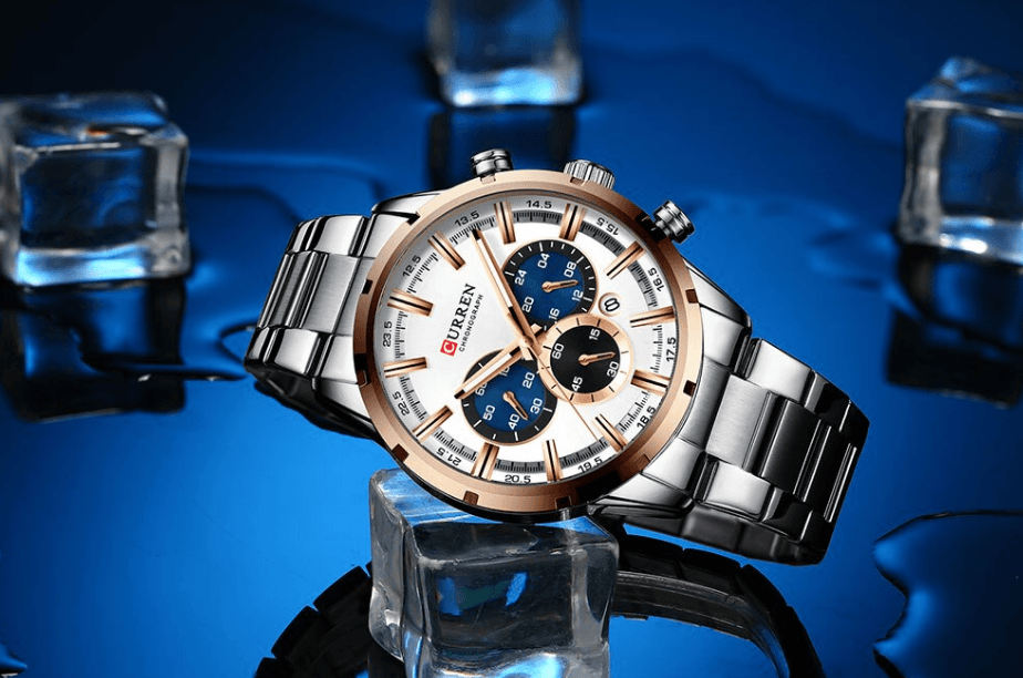 CURREN Men's Waterproof Sport Chronograph Watch with Date Display
