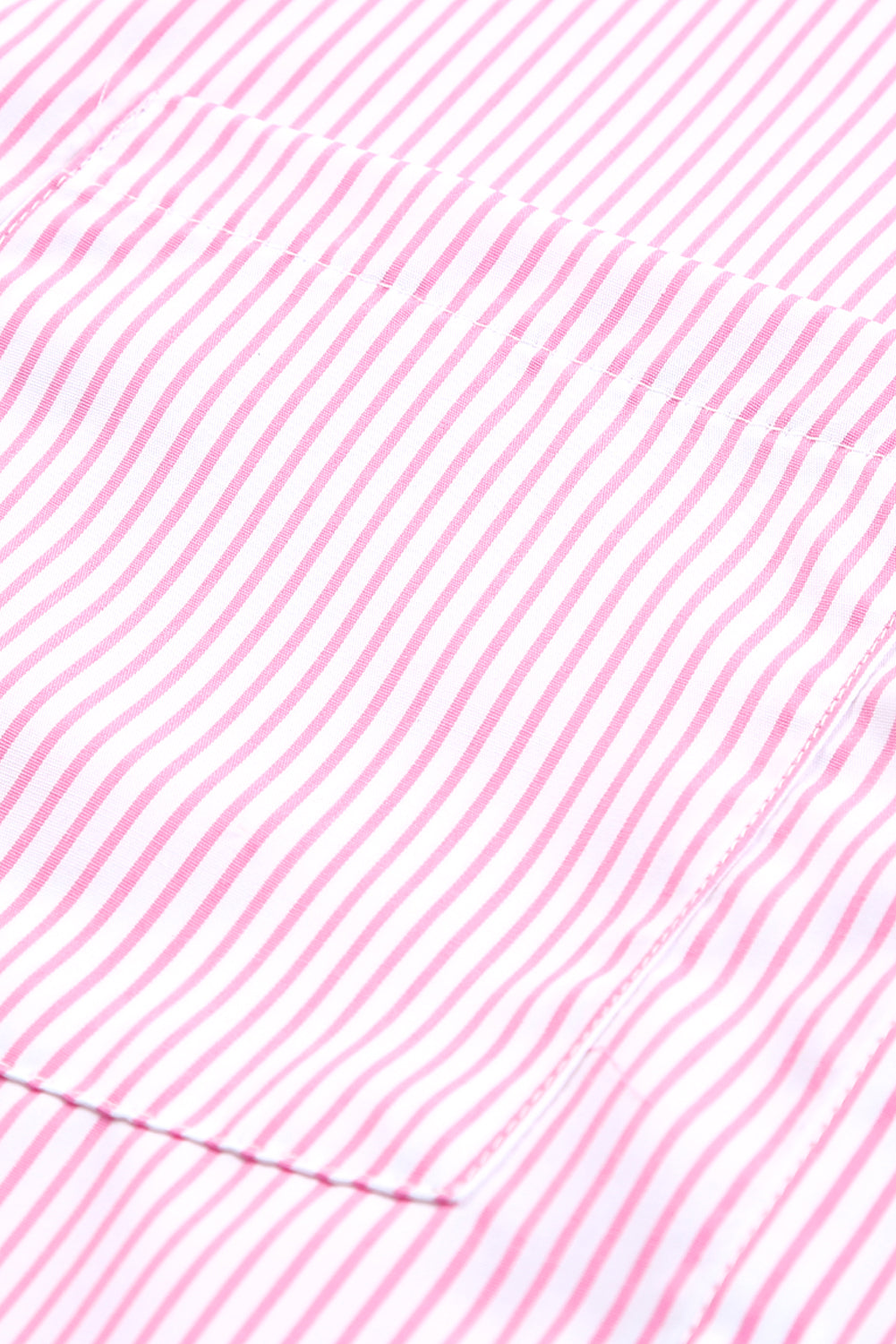 Blue Striped Casual Shirt with Shirred Cuffs | Polyester