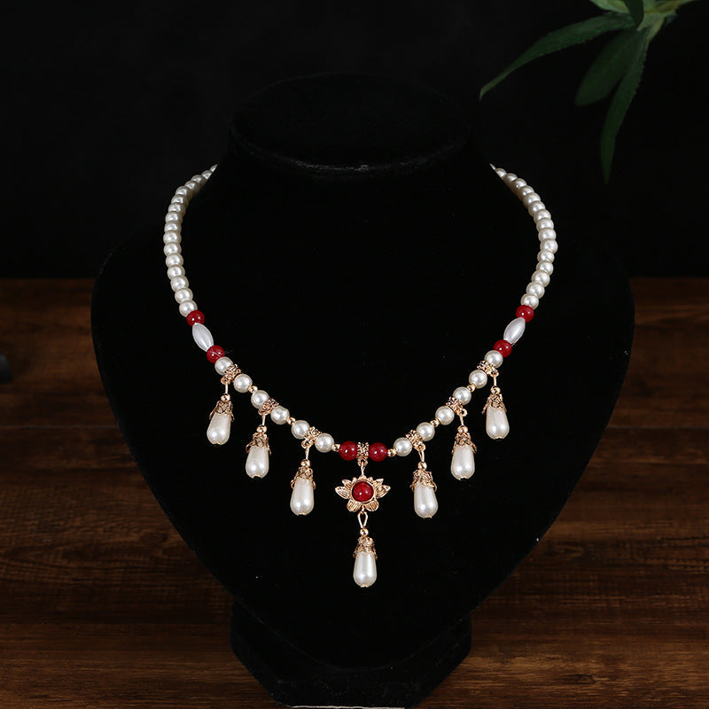 Classical Cheongsam Necklace, Ancient Style Han Dynasty, Ancient Costume Collar For Women, Retro Fairy Costume, Douyin Same Style Accessories For Women