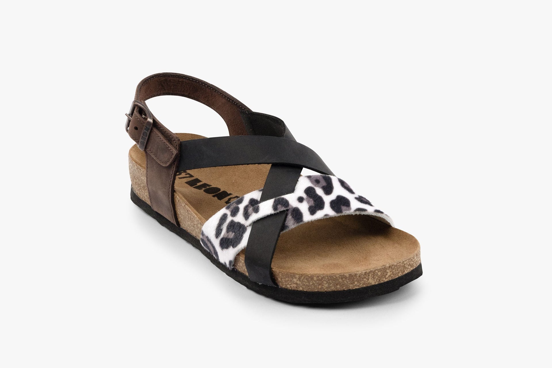 Women's Orthopedic Leather Sandals with Adjustable Ankle Strap - Image 3
