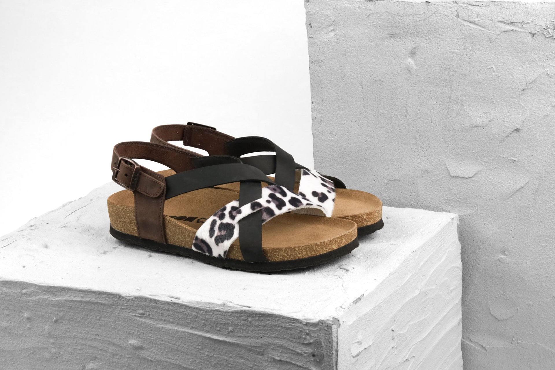 Women's Orthopedic Leather Sandals with Adjustable Ankle Strap - Image 4