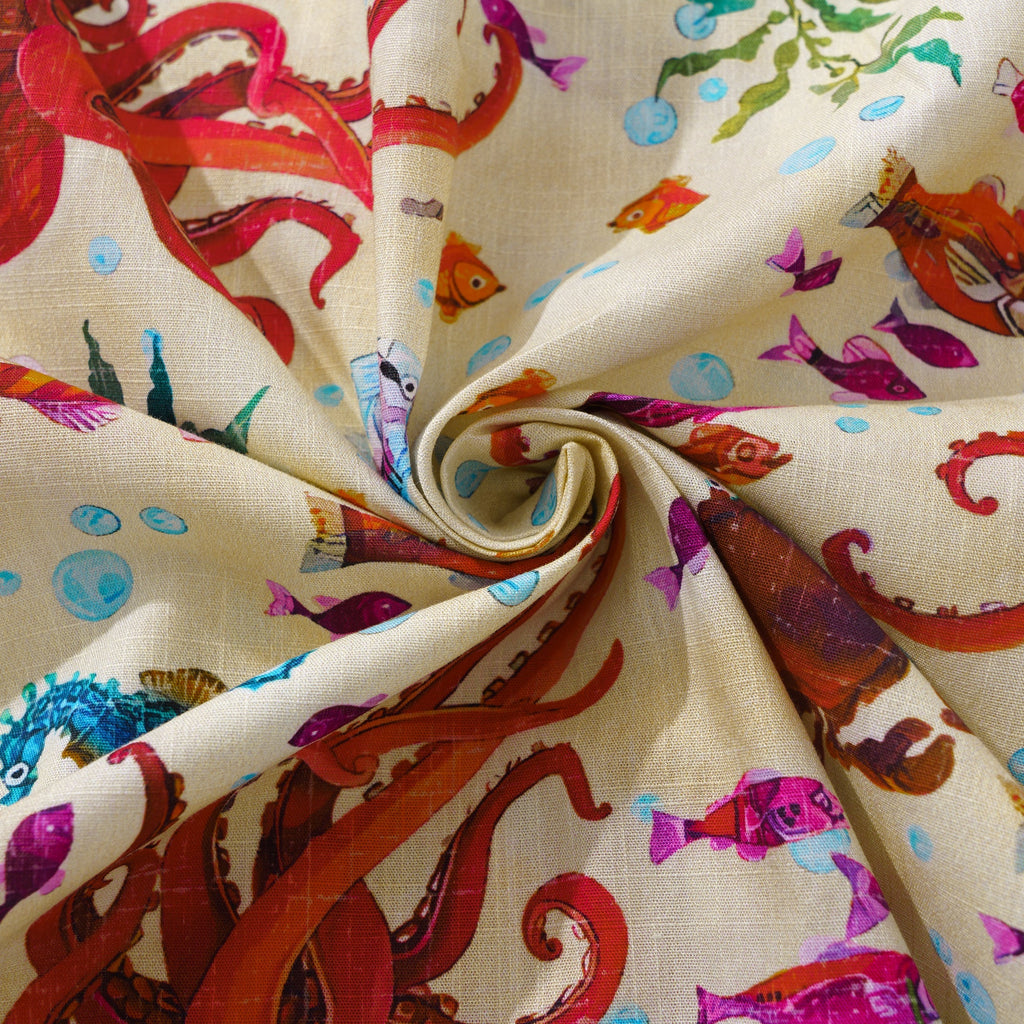 Men's Marine Ecology Short Sleeve Cotton Hawaiian Shirt