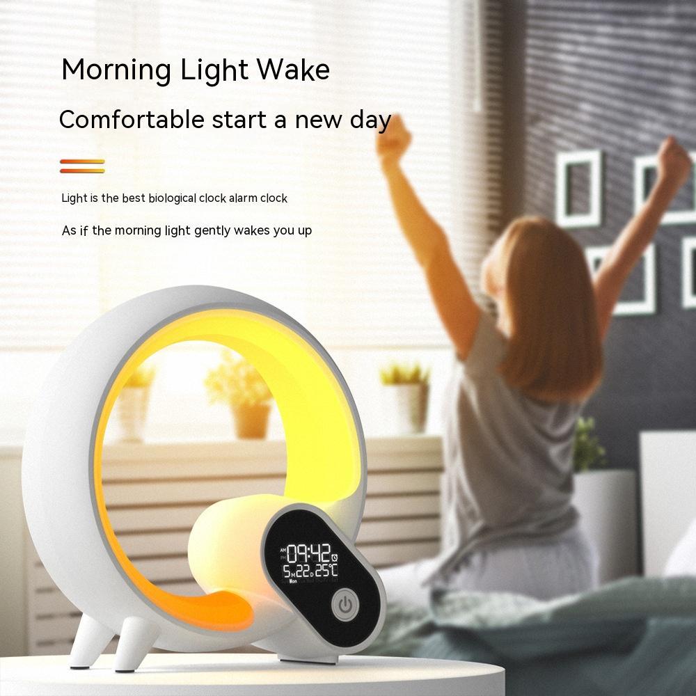Creative Q Sunrise Alarm Clock with Bluetooth Audio and RGB Lights