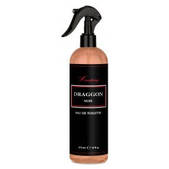 Bottle of Clubman Lustray Draggon Noir After Shave Spray, 16 oz amber liquid