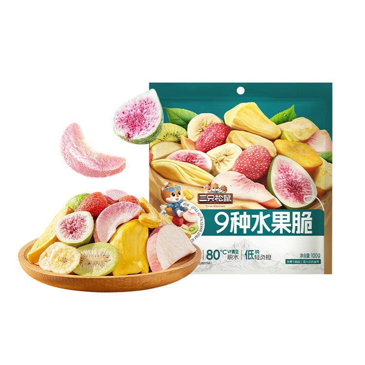 Fruit Crisps Ready-to-Eat Wash-Free Freeze-Dried Fruit Mix Snack Fruit Chips