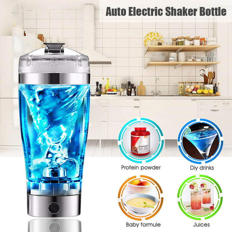 Portable USB electric mixing bottle for baby formula and protein shakes