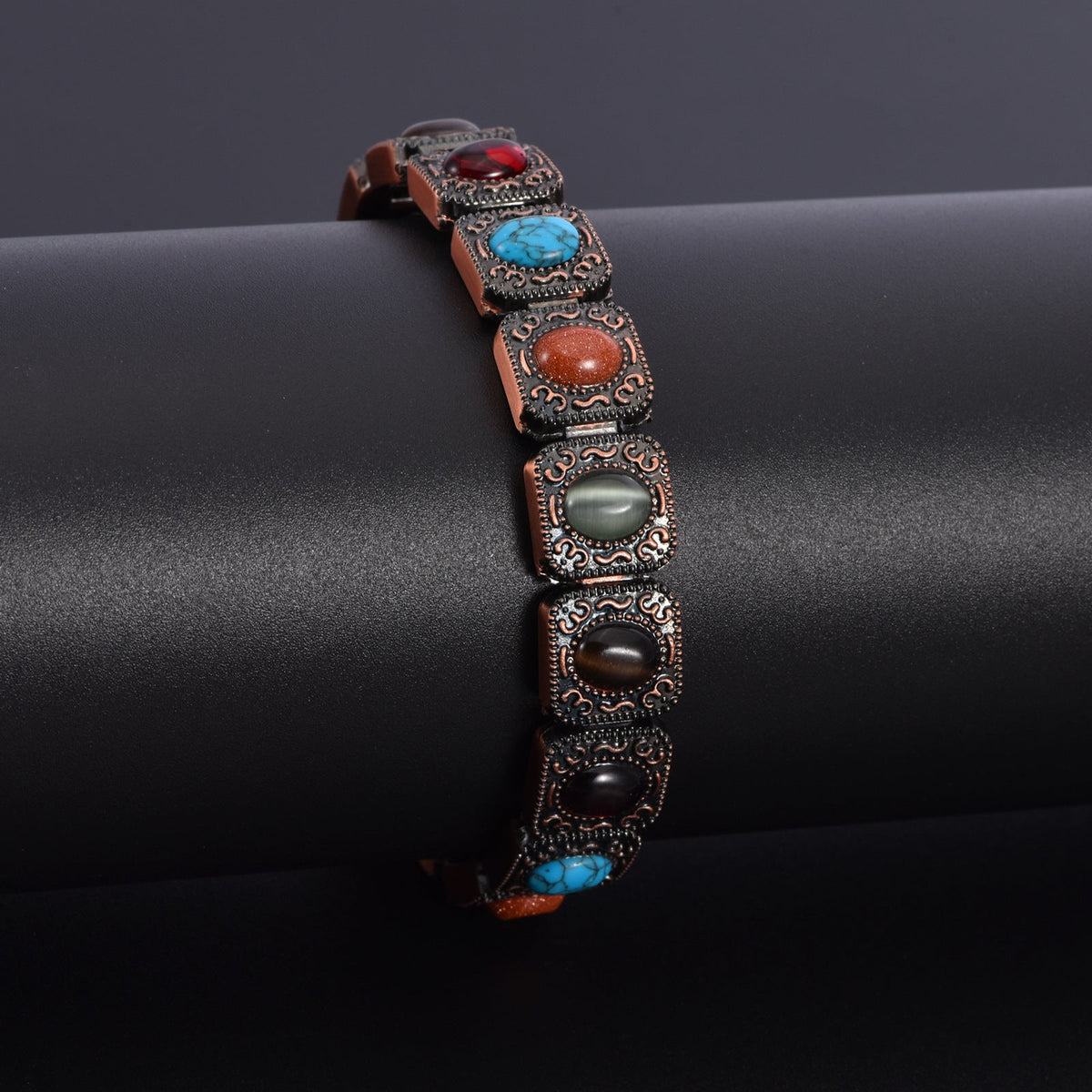 Full-Crystal Sparkling Square Bracelet For Women