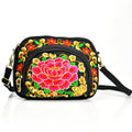 Vibrant Floral Embroidered Crossbody Bag for Women