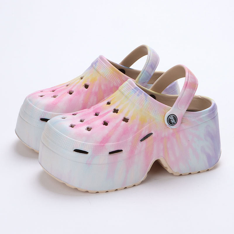 Leopard Print Platform Clogs for Women with Adjustable Strap - Image 4