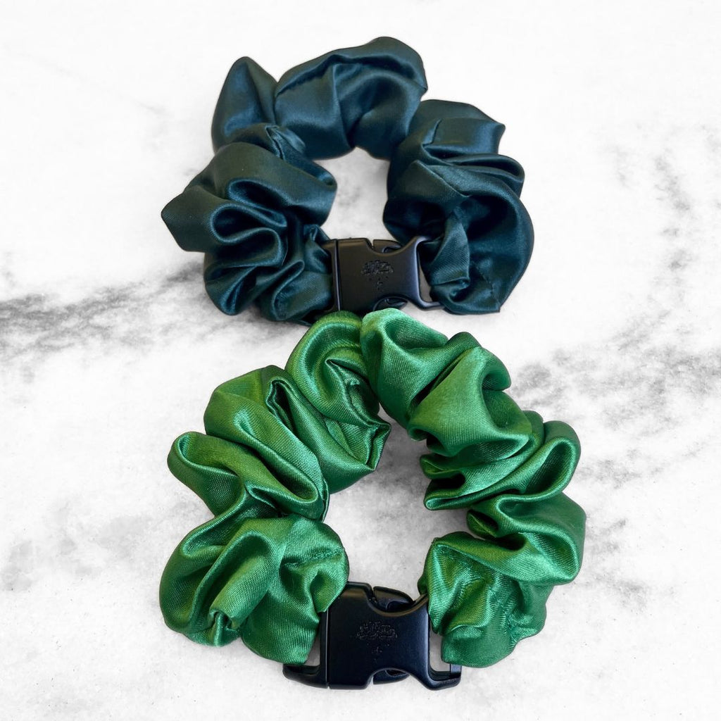 Green Duo 2-Pack St. Patrick's Day Buckle Scrunchies