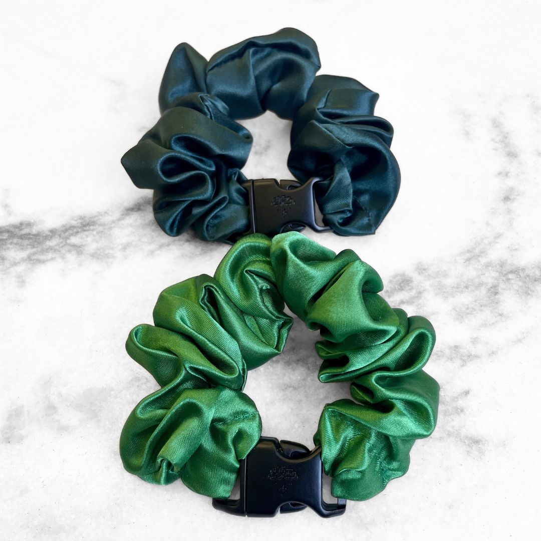 Green Duo 2-Pack St. Patrick's Day Buckle Scrunchies