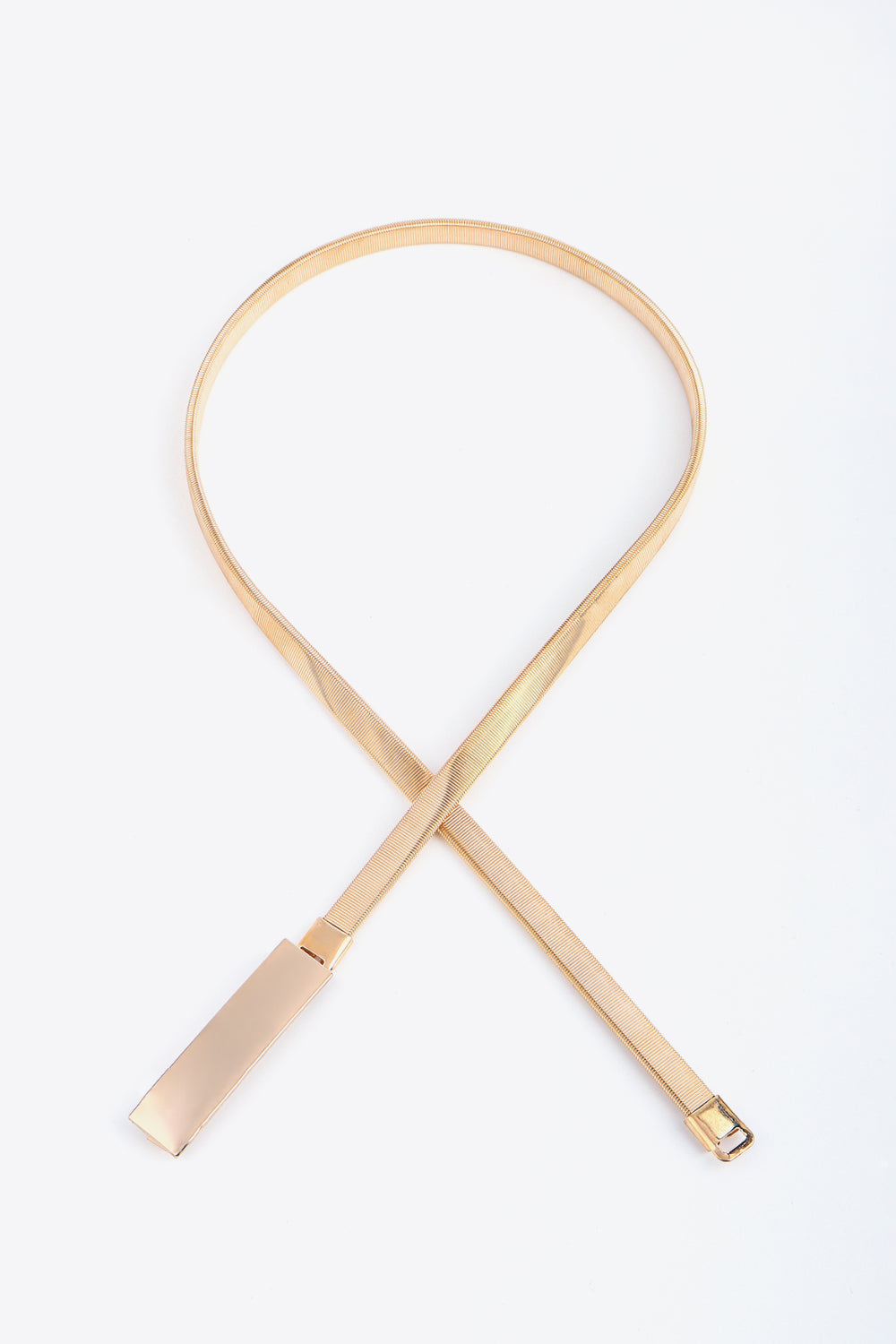 Elastic Iron Skinny Belt | Modern Buckle Design