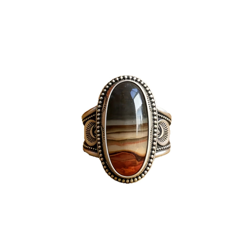 Zihua Cross-Border European And American Style Women's Ring, Simple Retro Bohemian Street Design, Unique Fashion Ring