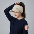 Rabbit Hair Blend Wide Brim Dome Hat