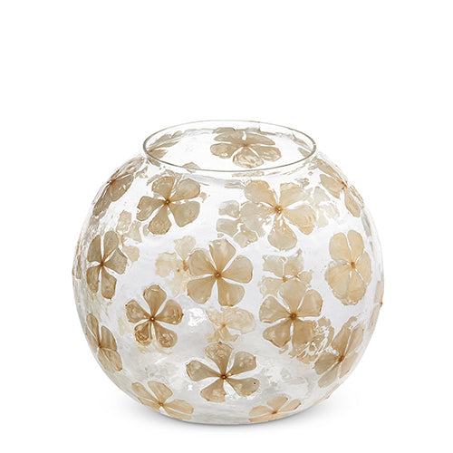 Dried Floral Glass Container