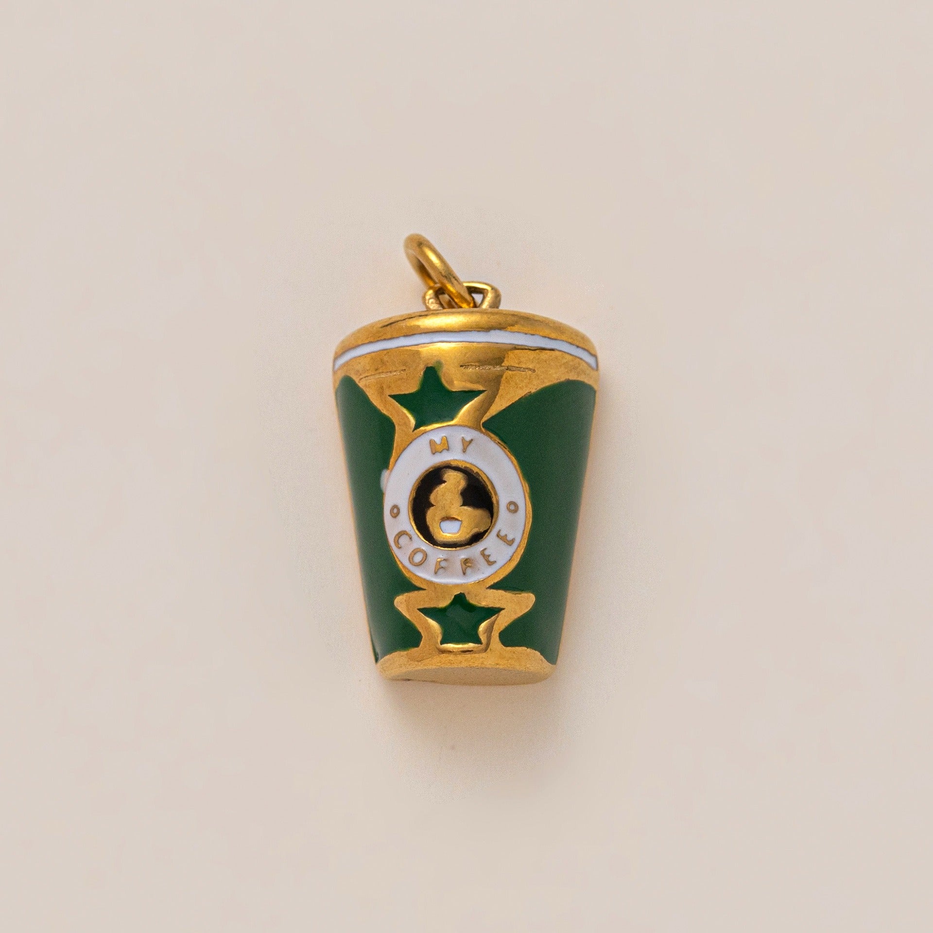 18K Gold Vacuum Plated Small Pendant Necklace