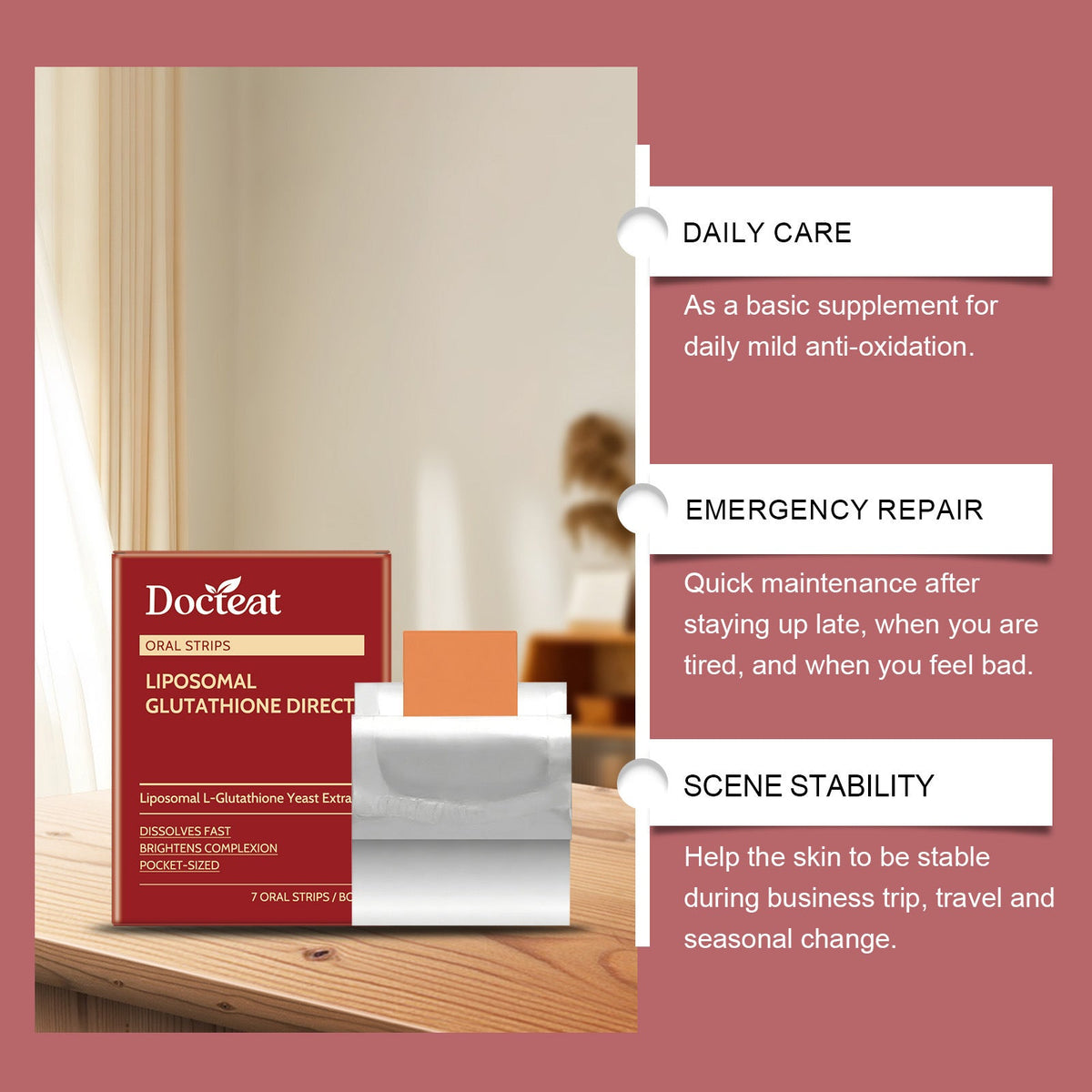 Orally Dissolving Tablets For Body Care, With Gentle Ingredients Suitable For Both Body And Facial Skin