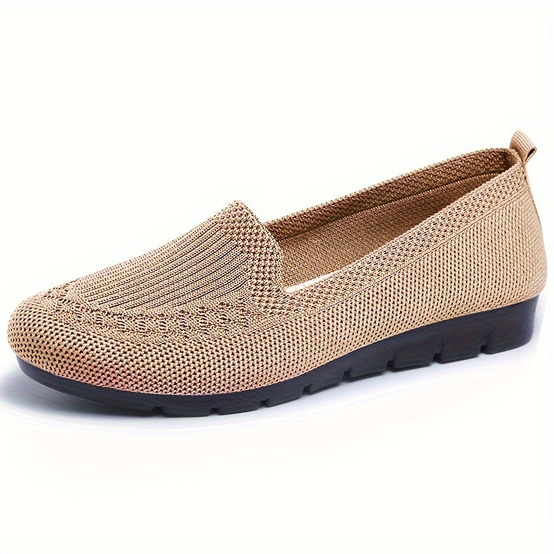 Women's Knit Slip-On Loafers Lightweight Breathable Casual Shoes - Image 8