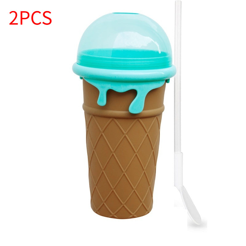 500ml Quick-Frozen Slushy Maker Cup - DIY Smoothie Squeeze Bottle