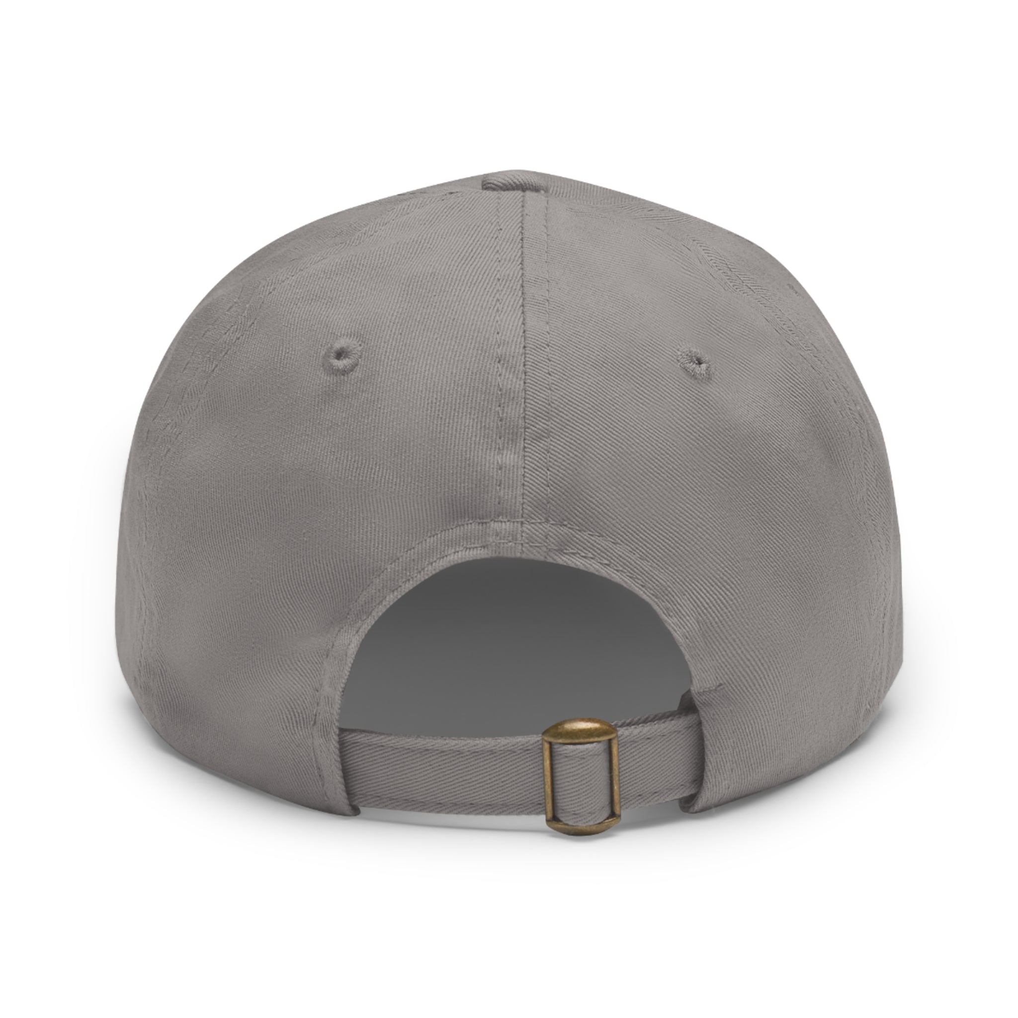Unstructured Cotton Baseball Cap with Minimalist Leather Patch