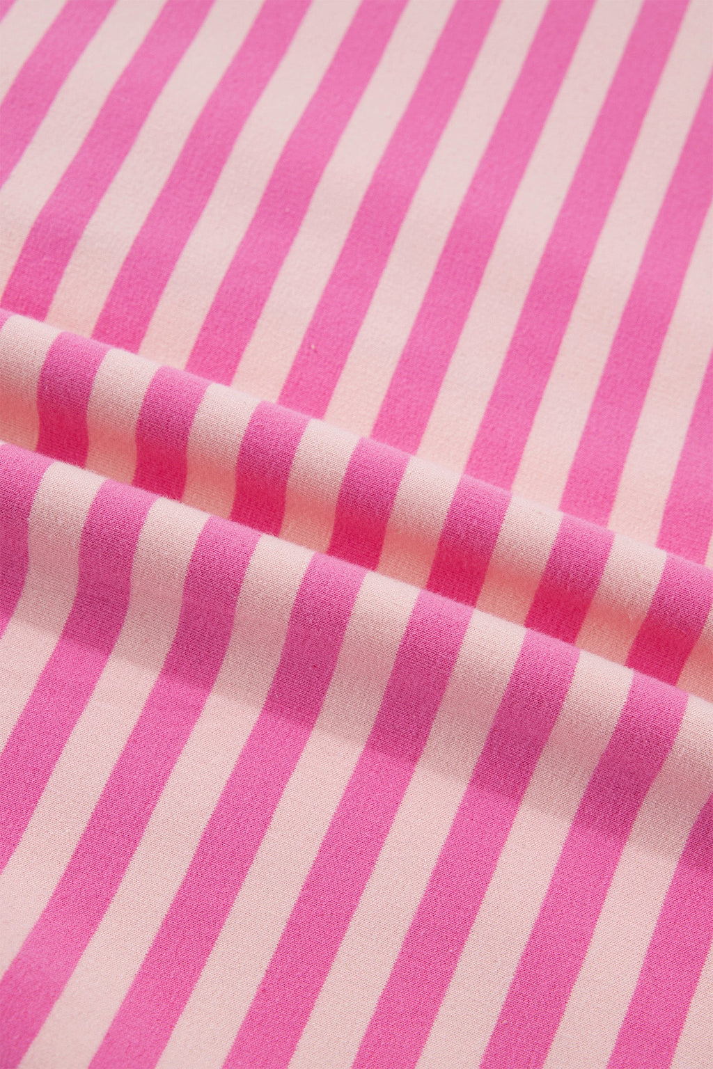 Stripe Puff Sleeve Zip-Up Sweatshirt Jacket