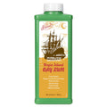 Virgin Island Bay Rum 9oz powder in green and gold vintage packaging