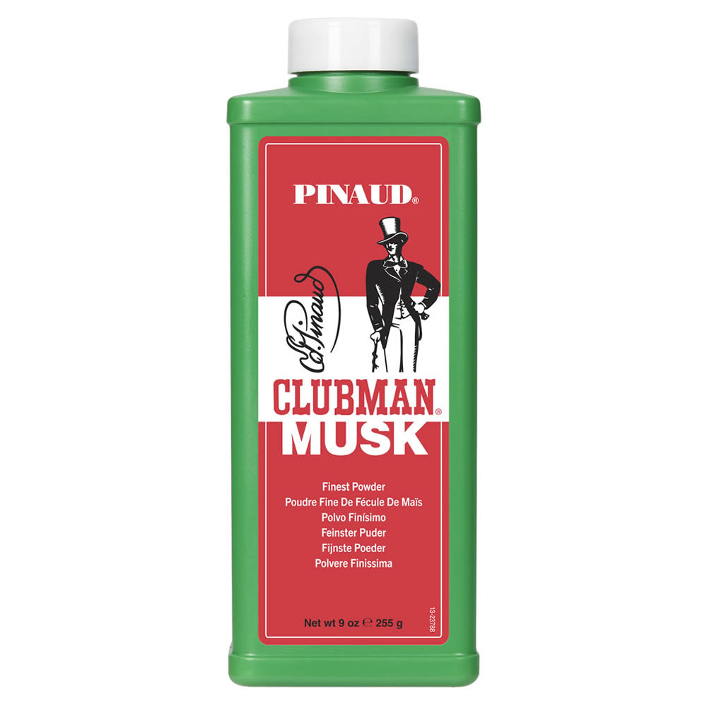 Bottle of Musk Ultra-Fine Body Powder by N.o.s. Barber Supply