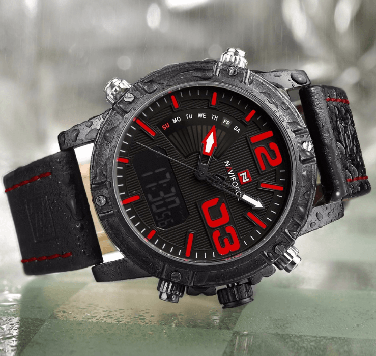 Multifunction Digital Analog Sports Watch with Alarm & Stopwatch