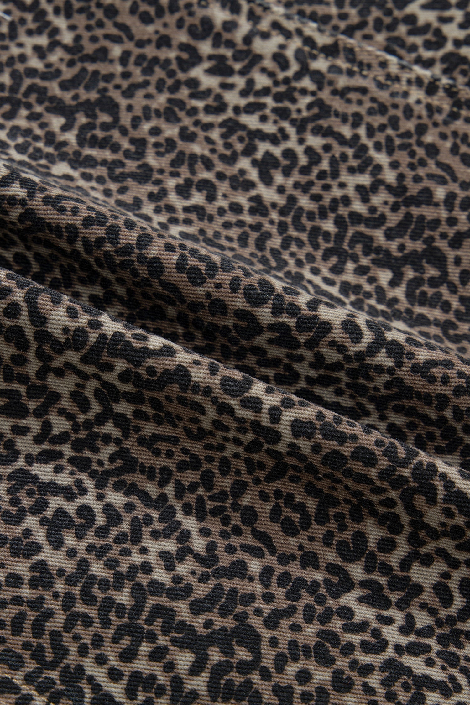 Elliana Animal Print Slim Fit Denim Vest