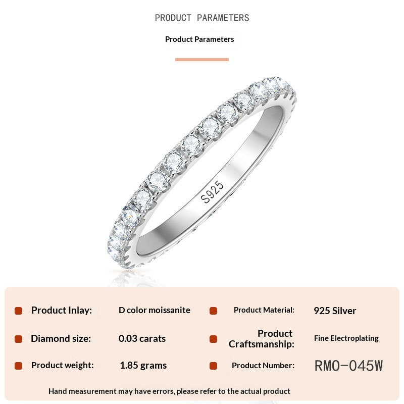 Stylish And Sophisticated Starry Moissanite Ring
